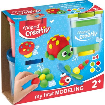 Maped Creativ - 4 pots de pâte à modeler - 30gr