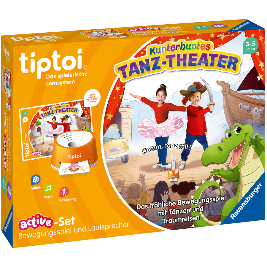 Ravensburger tiptoi® ACTIVE Set Kunterbuntes Tanz-Theater