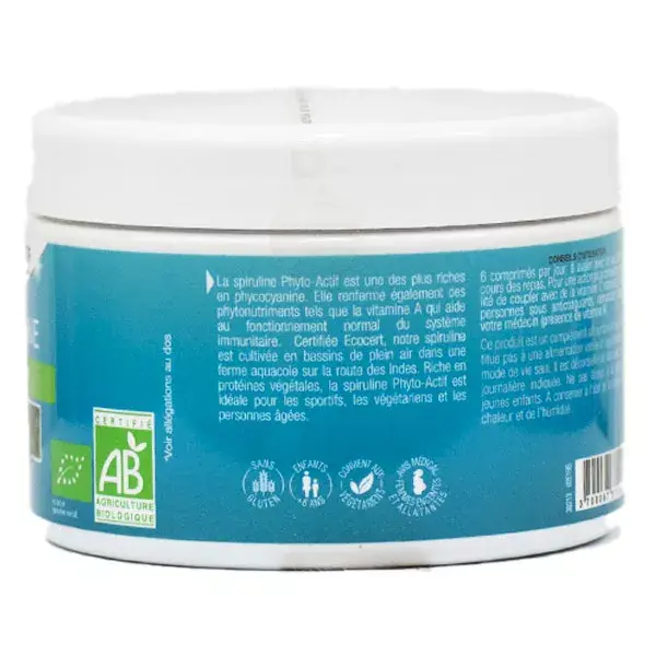 Phytoactif Spirulina Orgânica 300 comprimidos