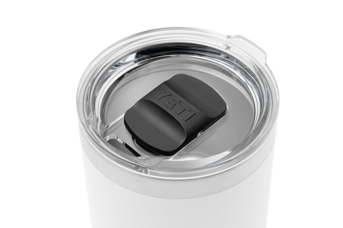 Yeti Rambler Stackable Lowball 10oz Mag Slider Lid, White, stapelbare thermosbeker met deksel, 295 ml