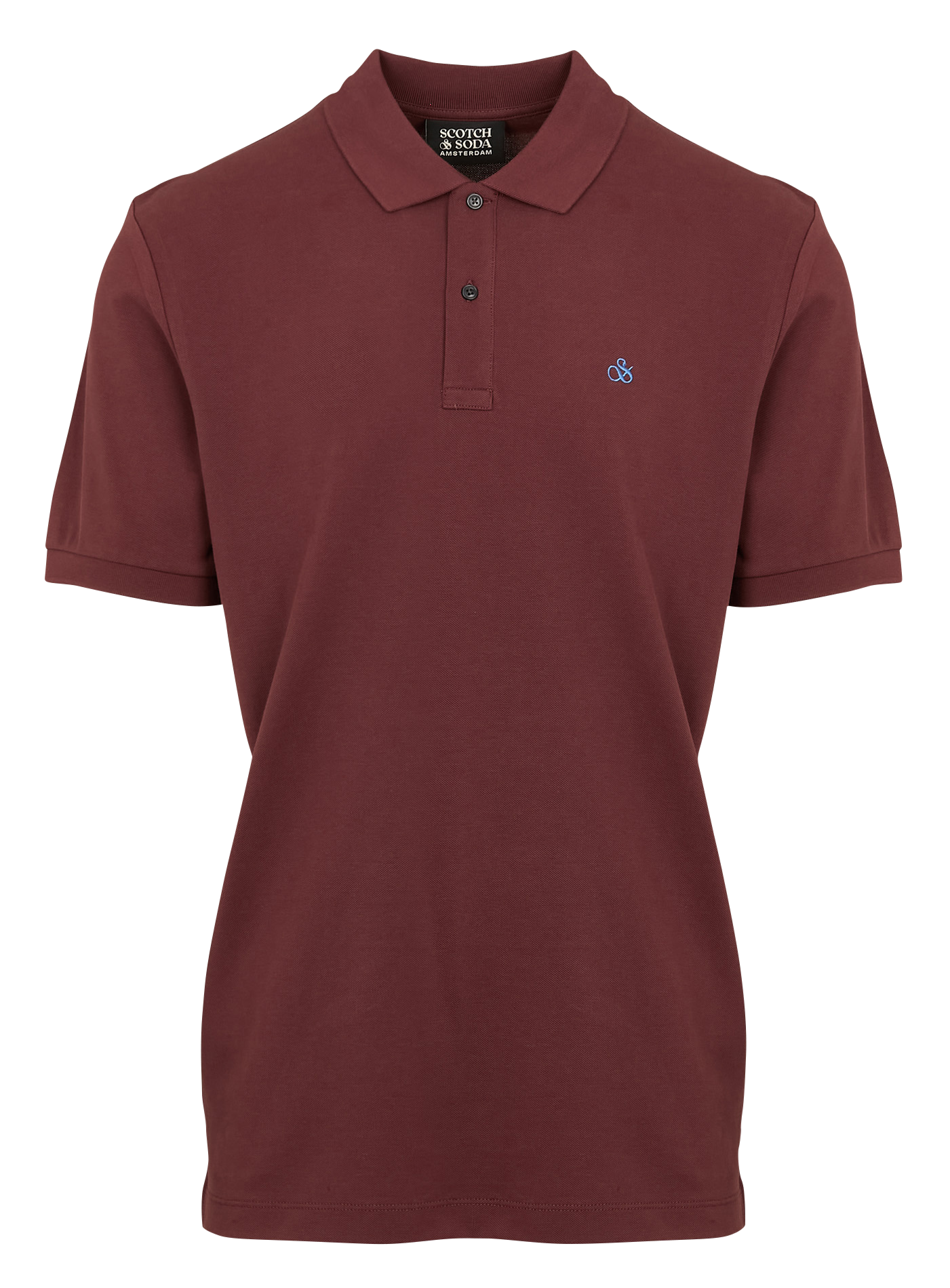 Polo droit en coton | Rouge