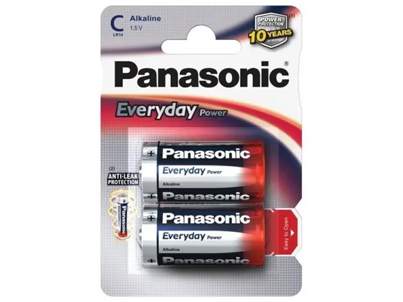 LR14 EVERYDAY POWER 15V ALKALINE C BATTERI (2 STK. I BLISTER)