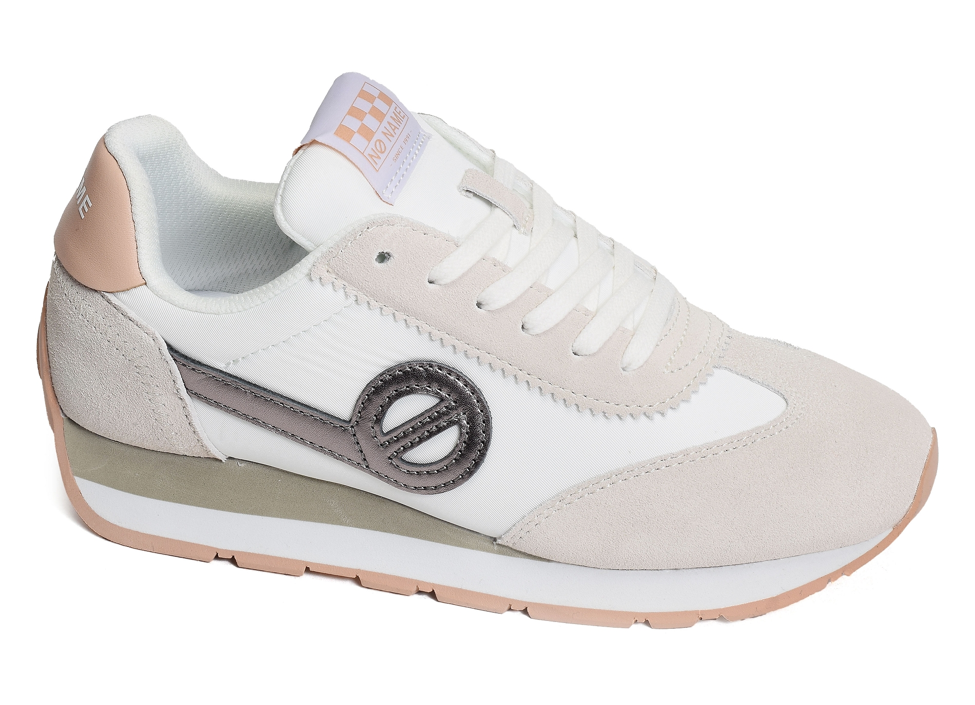 City run jogger beige blanc