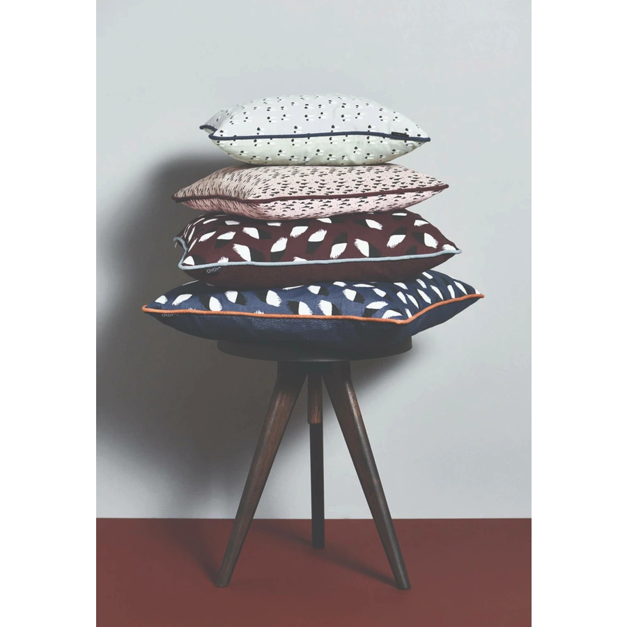 OYOY Kissen Paint Cushion bordeaux