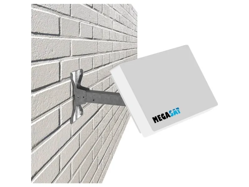 Megasat D4, 10,7 - 12,75 GHz, 1100 - 2150 MHz, 950 - 1950 MHz, 33 dBi, Horisontal/vertikal polarisering, Hvid
