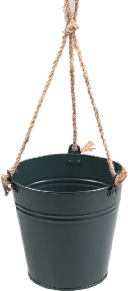 Zinc Collection hangpot Kelvin groen 24 x 24 x 22 cm