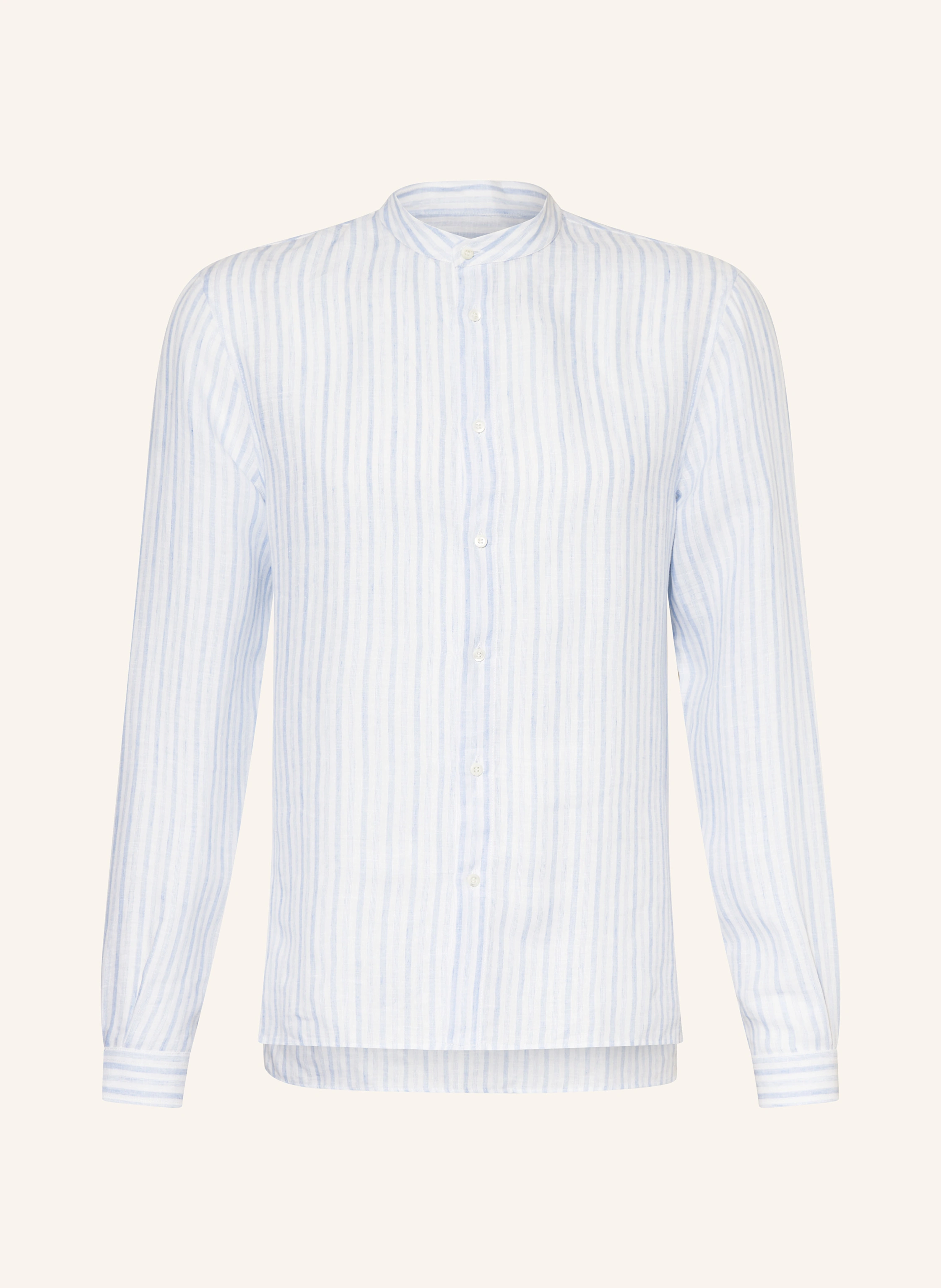 BRUNELLO CUCINELLI Leinenhemd Easy Fit mit Stehkragen