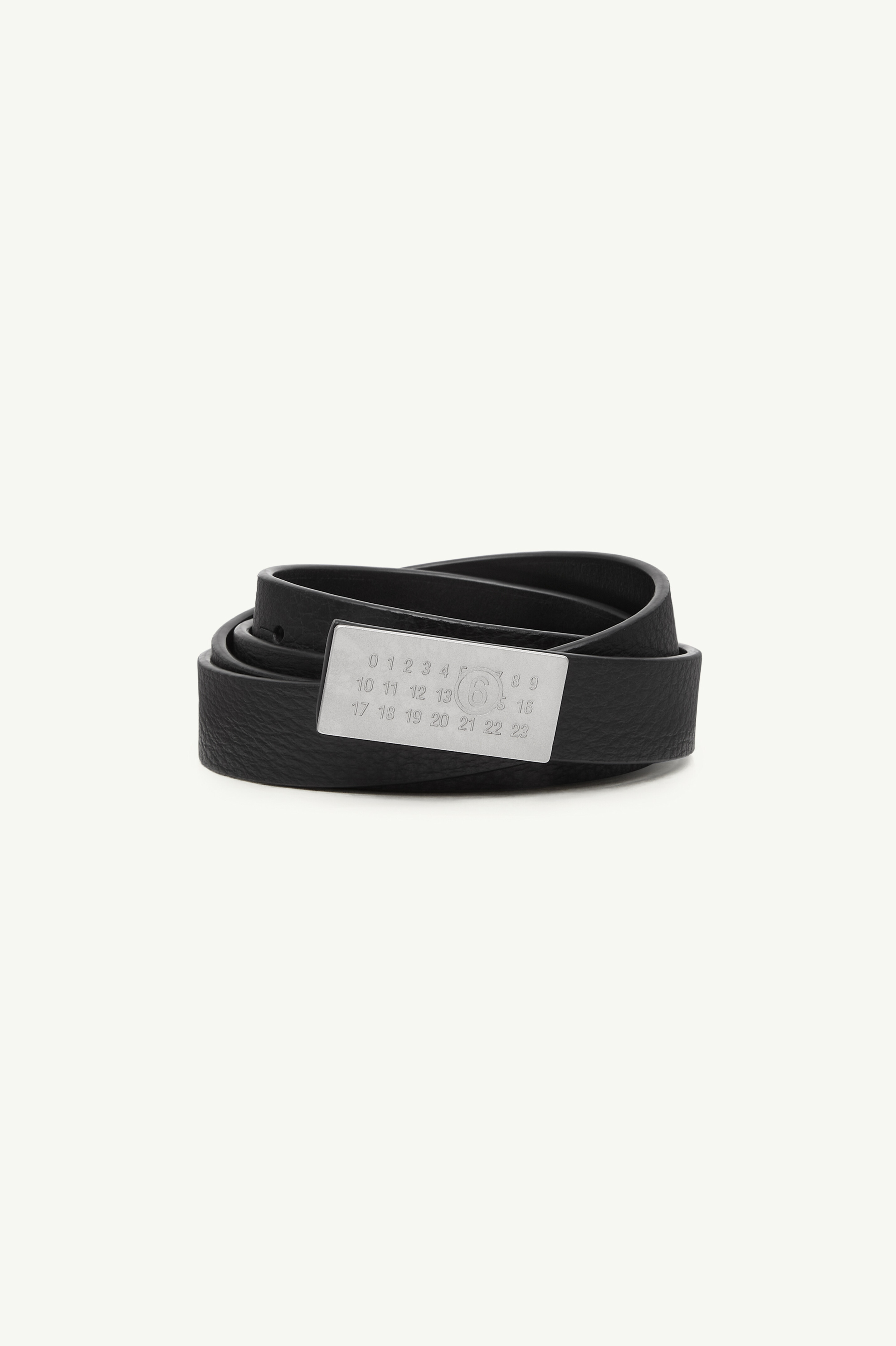 Ceinture Numeric en cuir grainé pour femme | MM6