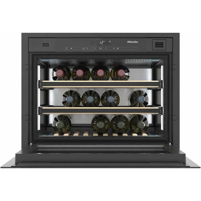 Miele Einbau-Weintemperierschrank KWT 7112 IG Obsidianschwarz