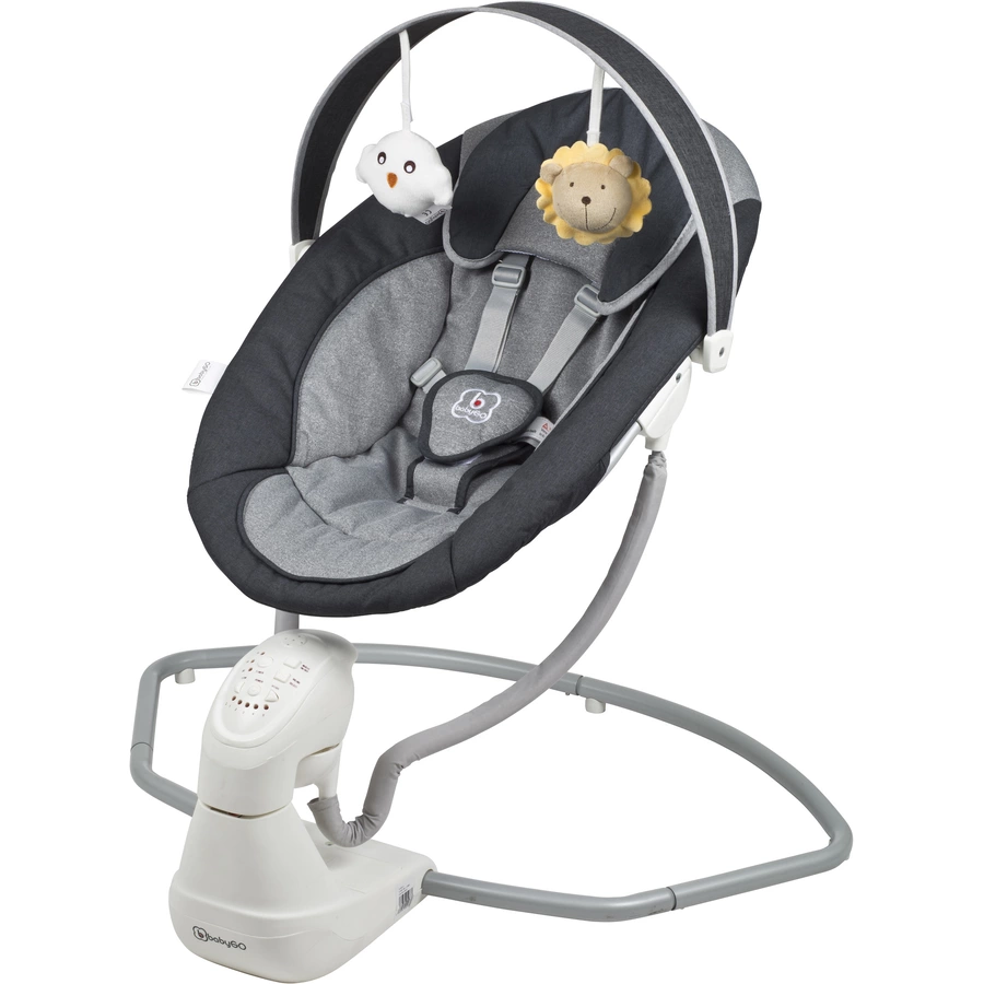 babyGO Babywippe Cuddly anthracite