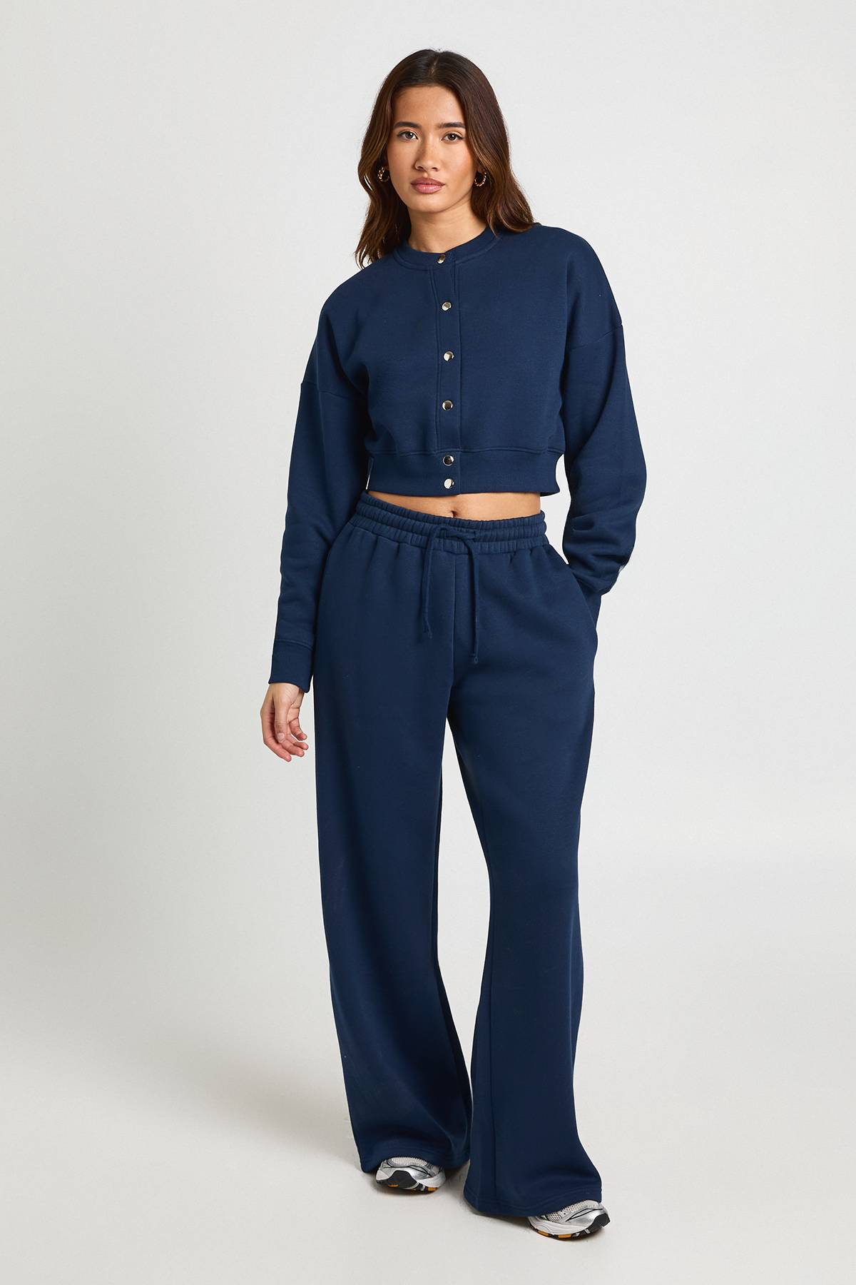 boohoo Ensemble de Survêtement Sweat Bomber Ajusté