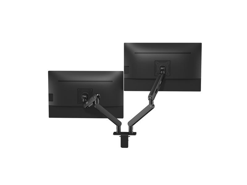 AOC Tischhalterung AM420B Dual bis 9 kg – Schwarz Ergonomische Tischhalterung für zwei Monitore bis 34