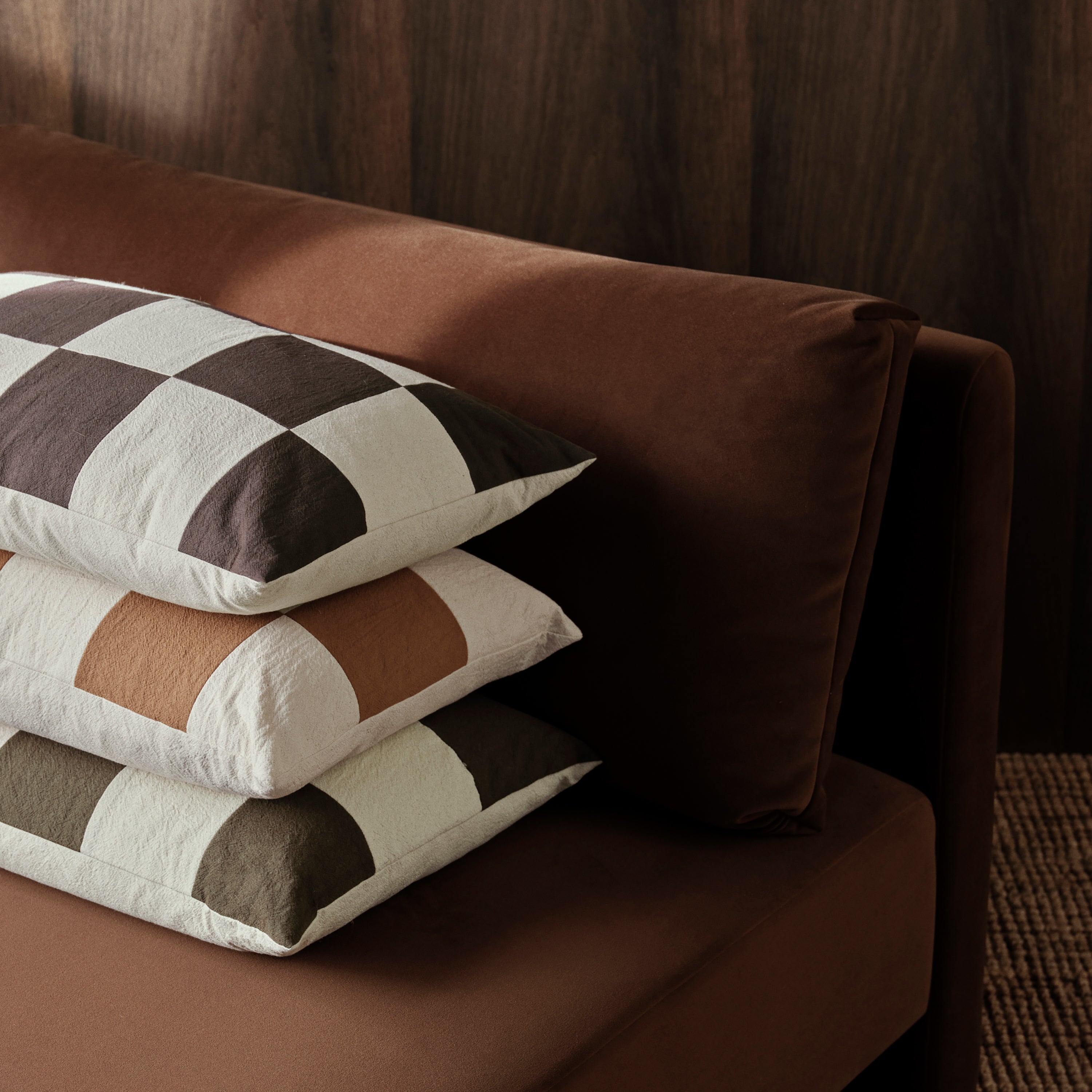 Ferm Living Fold Patchwork Sierkussen - Sugar Kelp