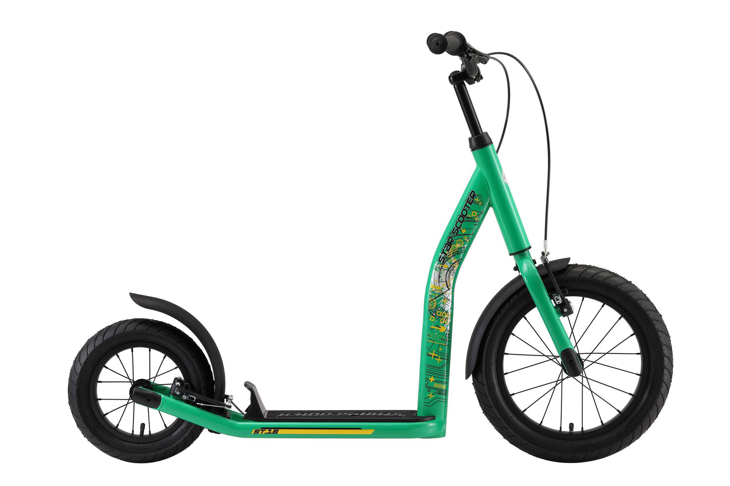 STAR SCOOTER New Gen Sport, autoped, 16 inch - 12 inch, groen