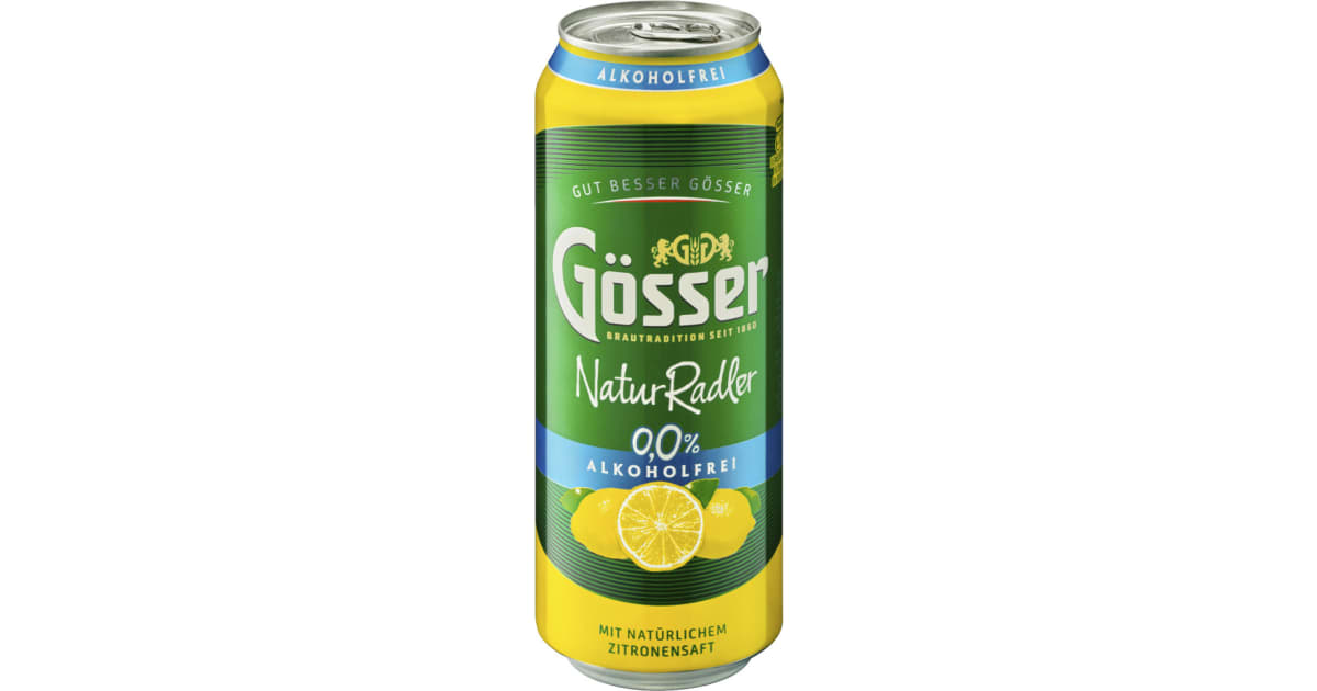 Gösser Naturradler alkoholfrei 0,5 Liter Dose (Einweg)