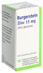 Burgerstein Zink 15 mg Filmtablette, 100 Stück