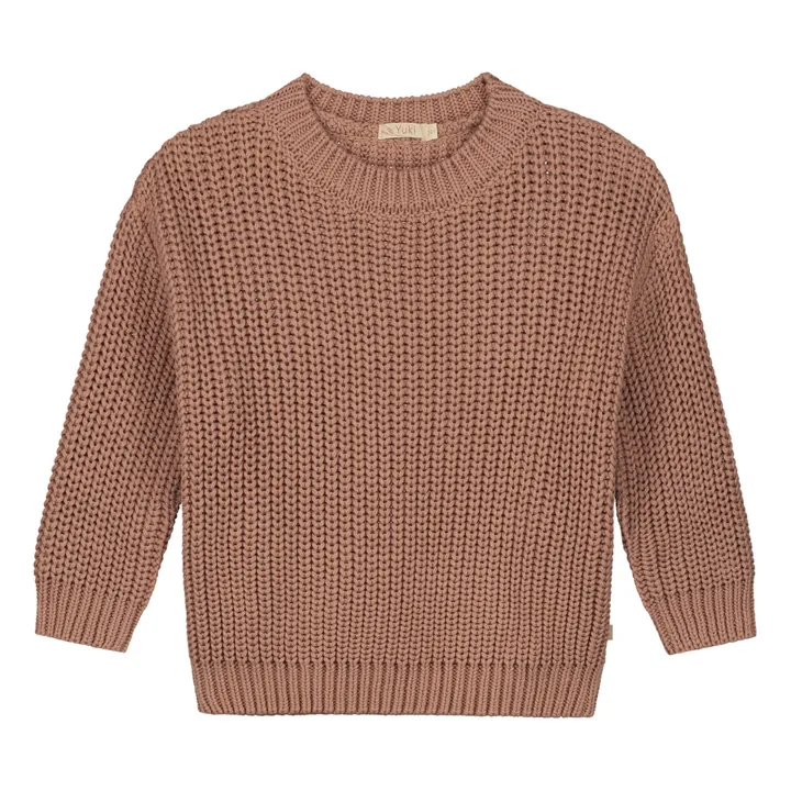 Yuki Pull Chunky Coton Bio | Blush