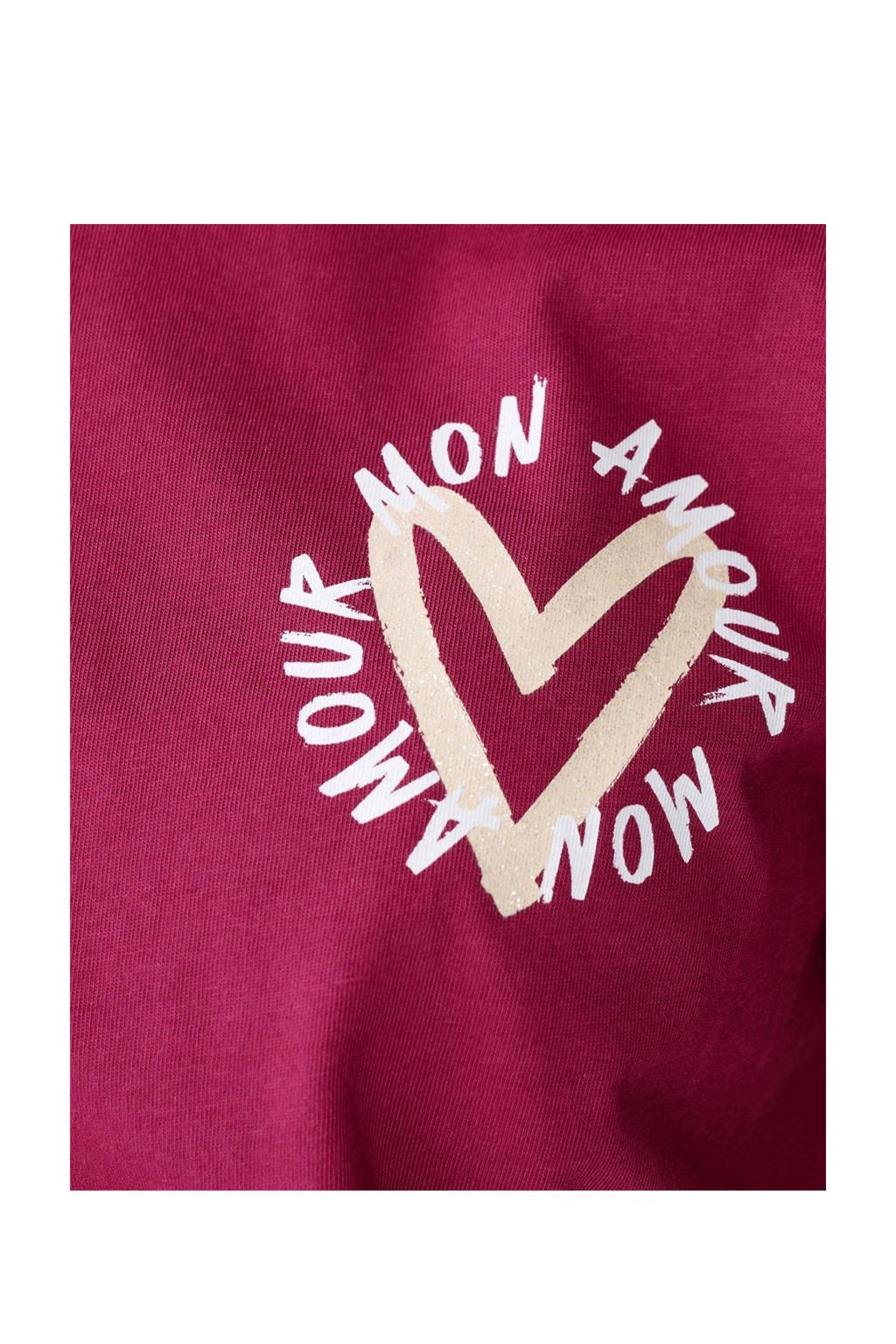 Shoeby T-shirt donkerrood