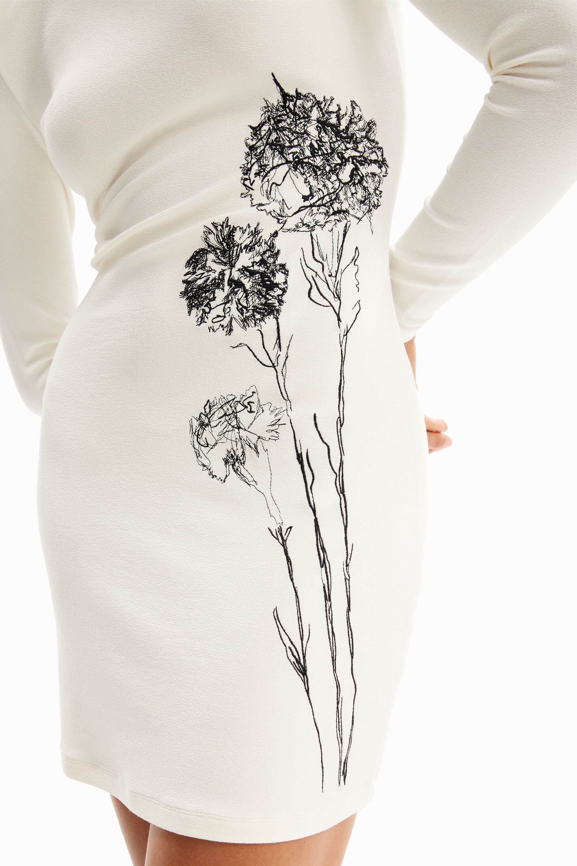 Robe mini brodée M. Christian Lacroix