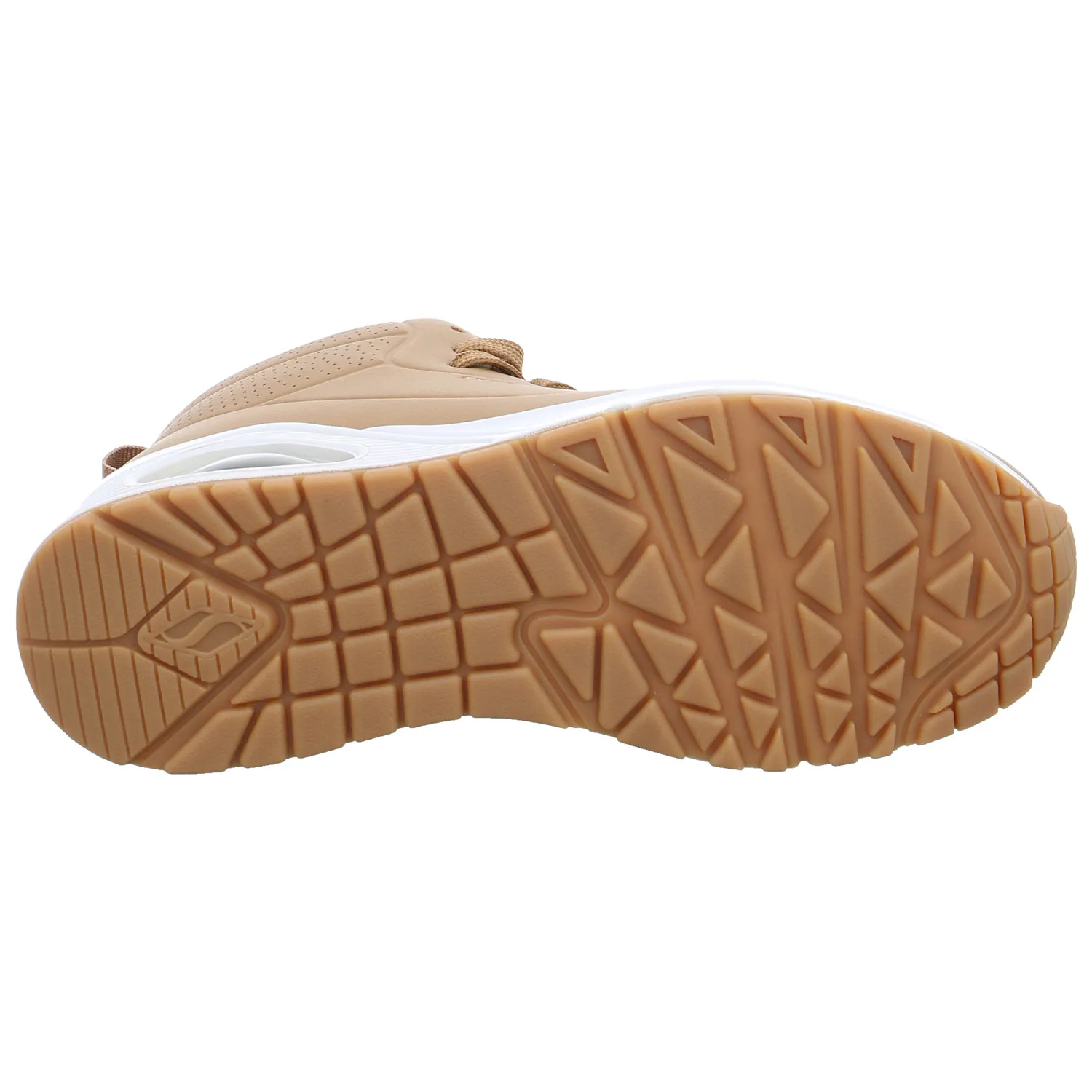 SKECHERS Mid Cut Sneaker Cognac Lederimitat