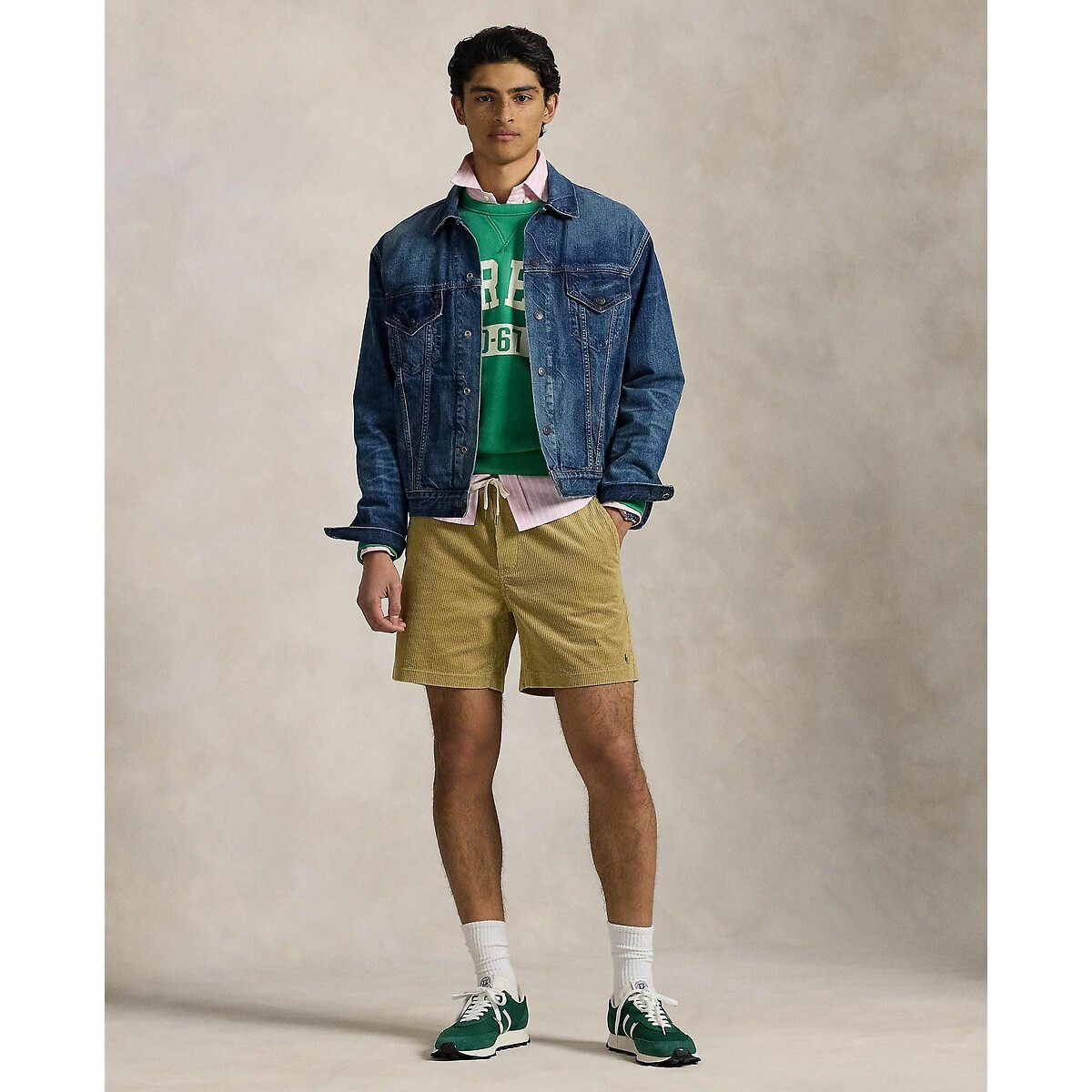 POLO RALPH LAUREN<br>Shorts de veludo com cordão