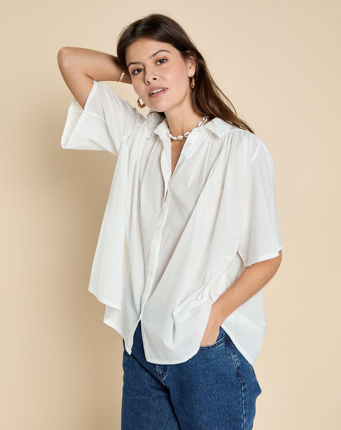 Harris Wilson Chemise Elana blanche