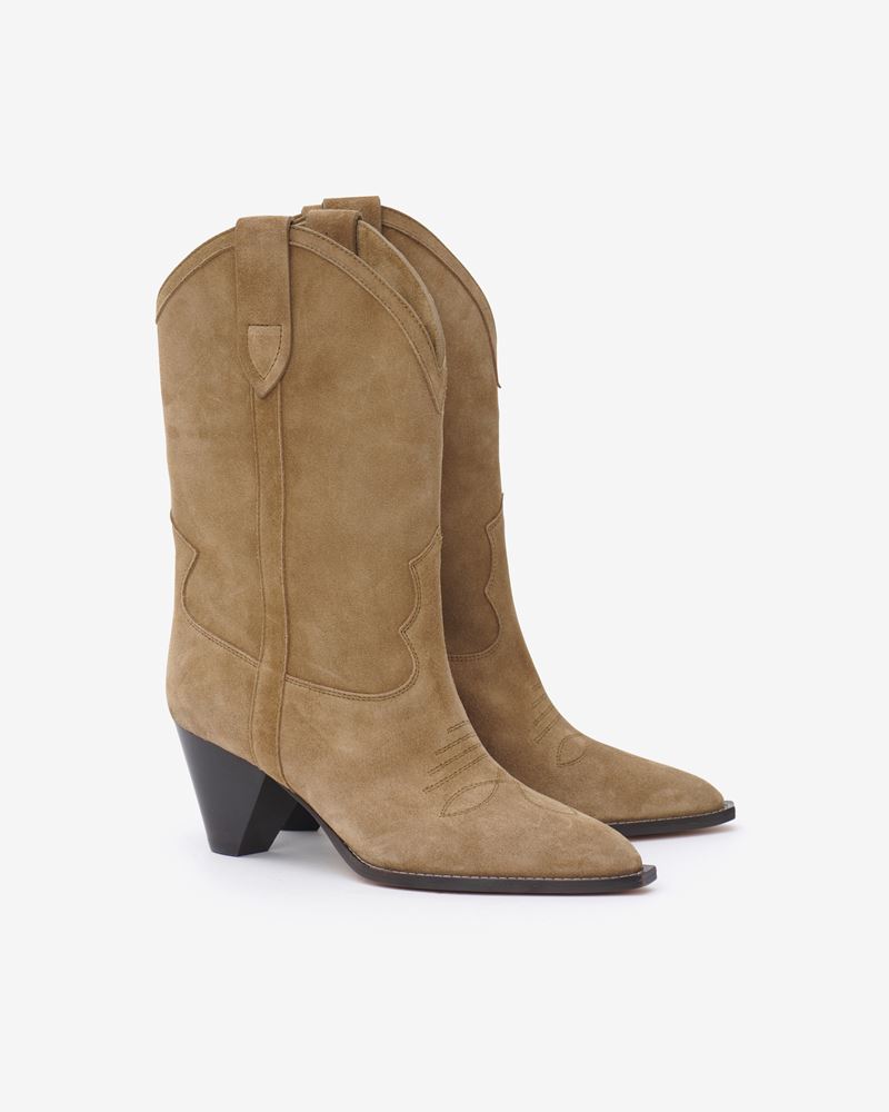 BOTTINES SANTIAGS EN CUIR VEAU VELOURS LULIETTE