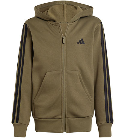 adidas Performance Cardigan - Olive Strata/Schwarz