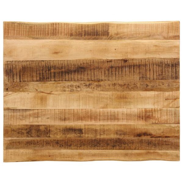 vidaXL Tampo de Mesa com Borda Viva 90x80x2,5cm Mangueira Áspera Maciça - 1391007758