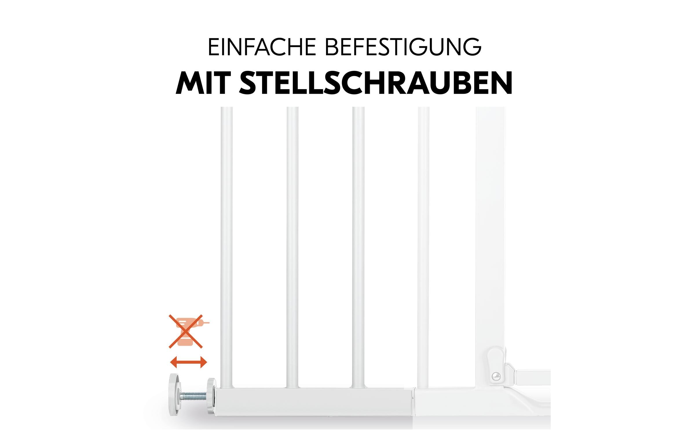 Verlängerung Türschutzgitter 21 cm WeissSafety Gate Extension für gängige Hauck Schutzgitter