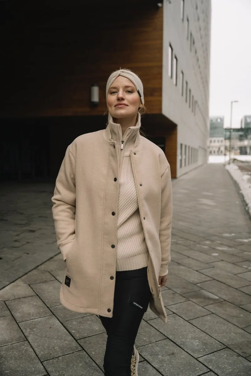 Twentyfour Mode Wool Bomber D Gråhvit