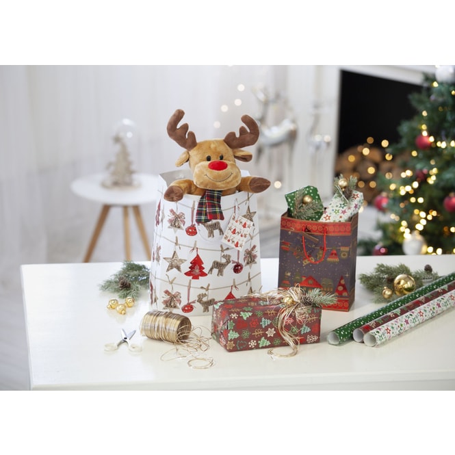 Geschenktasche - Weihnachten - ca. 26 x 32,5 x 12,5 cm