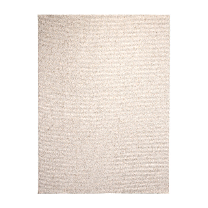 Wasbaar wollen vloerkleed - Bruno Creme/Wit