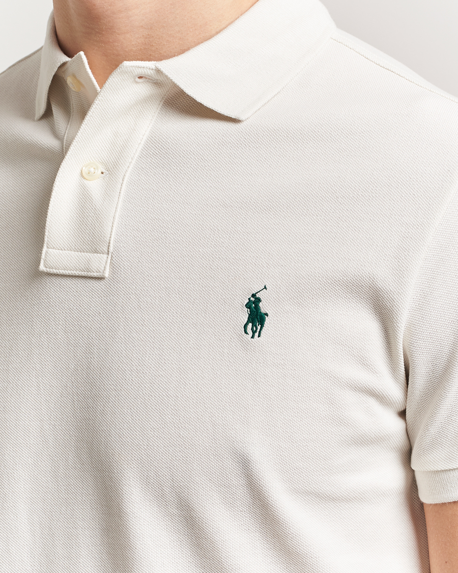 Polo Ralph Lauren Custom Slim Fit Polo Antique Cream