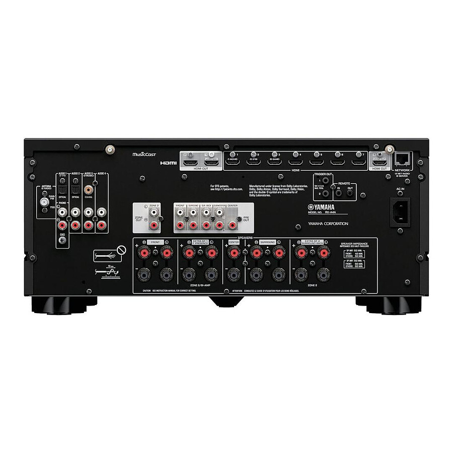 Yamaha RX-A4A Noir + Klipsch Pack HCM RP-8000F II Noyer