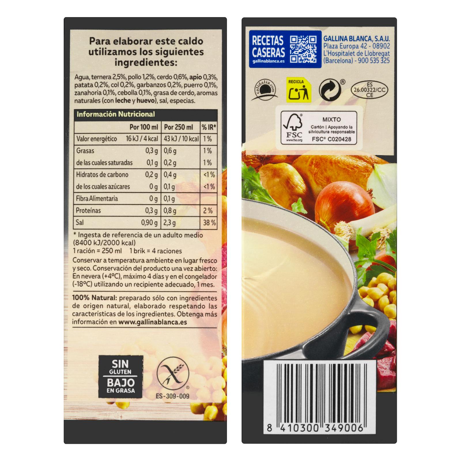 Bouillon de ragoût maison Gallina Blanca