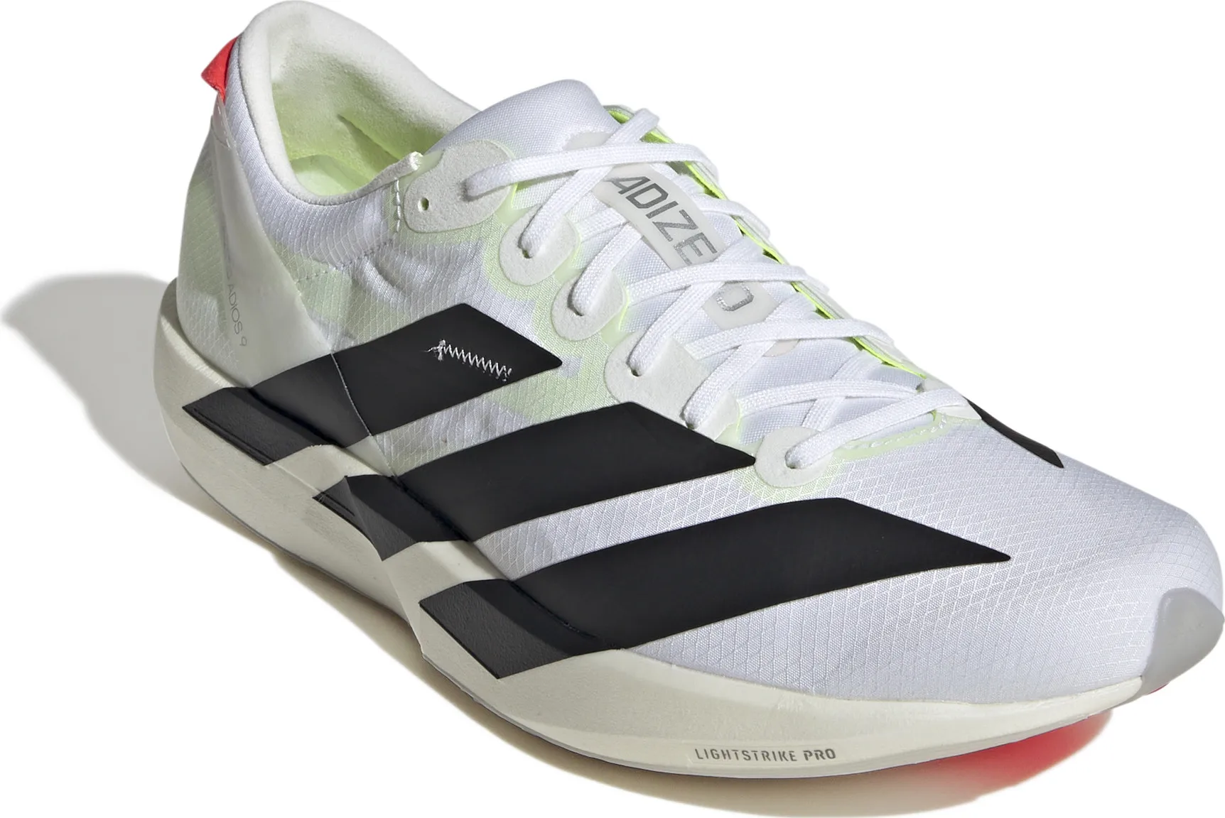 Adidas Men's Adizero Adios 9 Cloud White/Core Black/Lucid Red