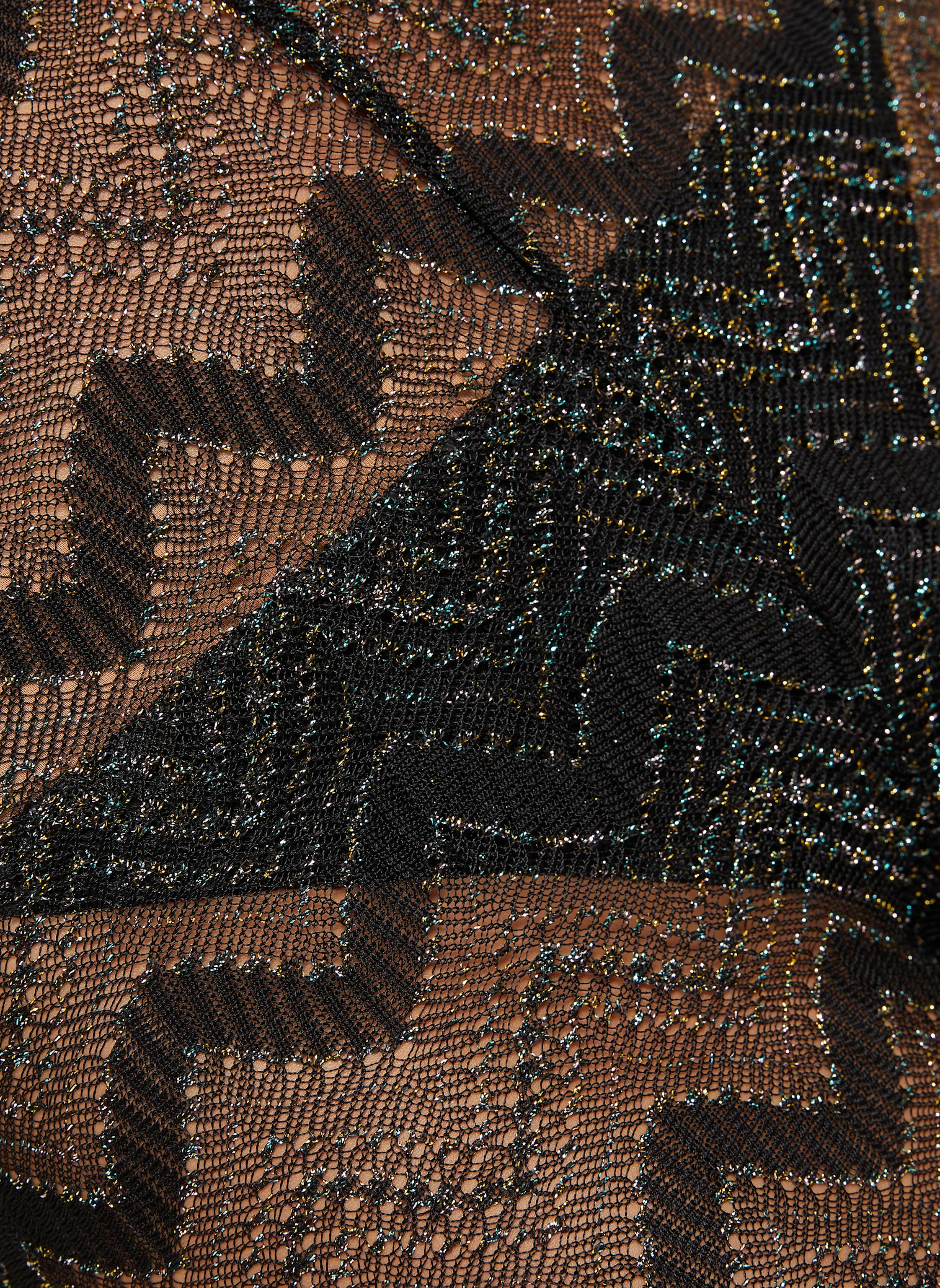 MISSONI Mesh-Hose mit Glitzergarn