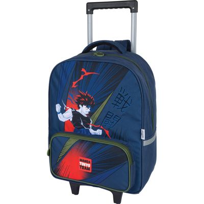 Sac à dos à roulettes Manga - 1 compartiment - marine - Oberthur