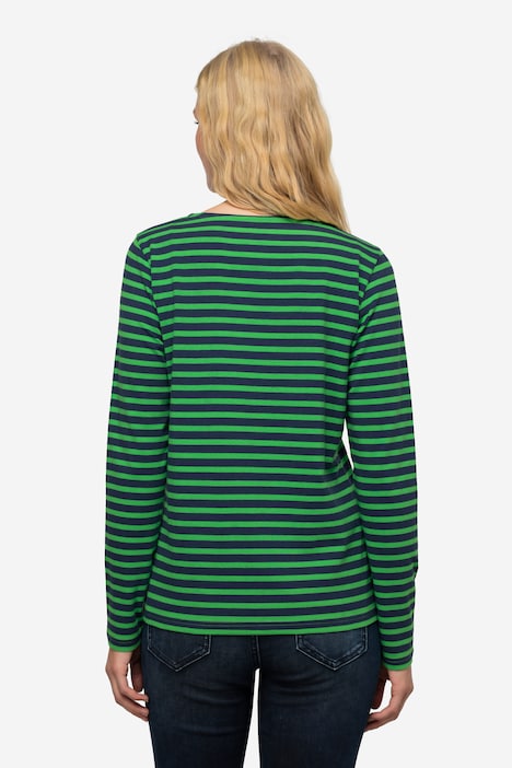 Ringelshirt, Rundhals, Langarm