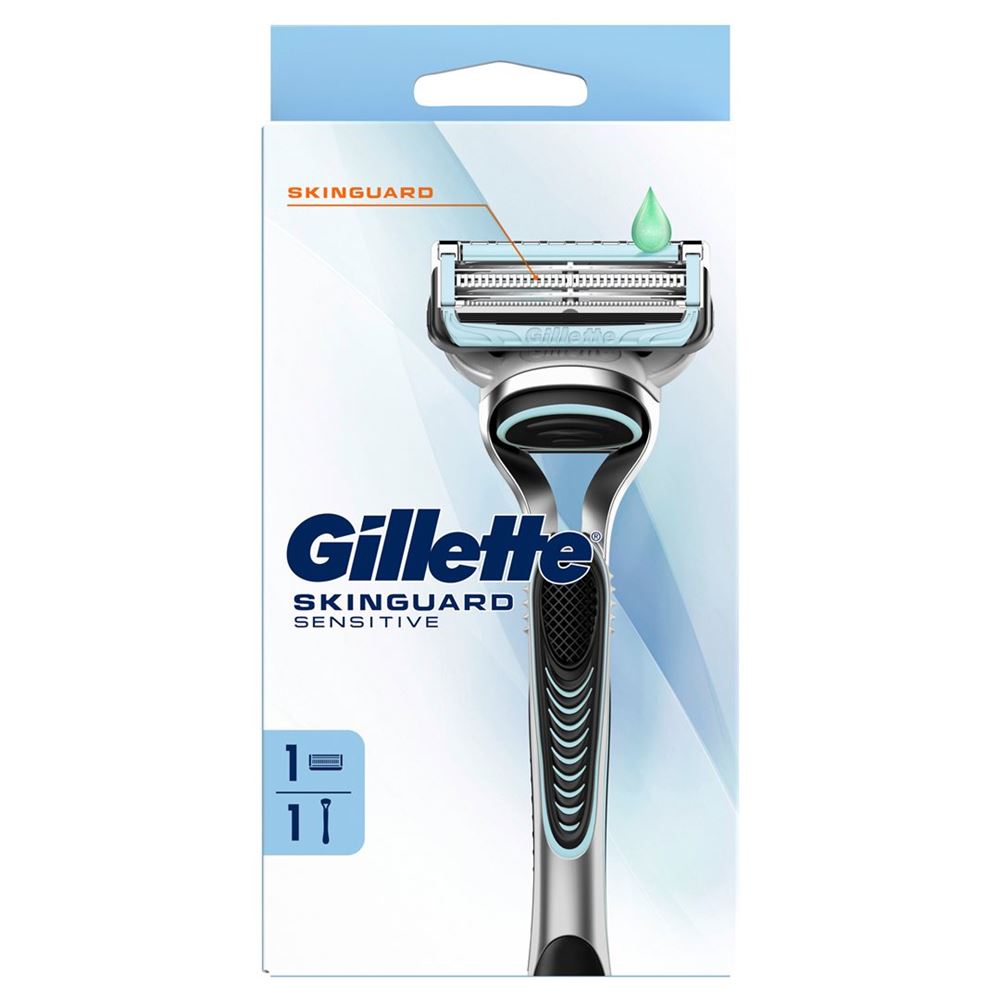 Gillette SkinGuard Sensitive Rasierapparat<br>1 Stück, Aloe Vera mit 1 Klinge