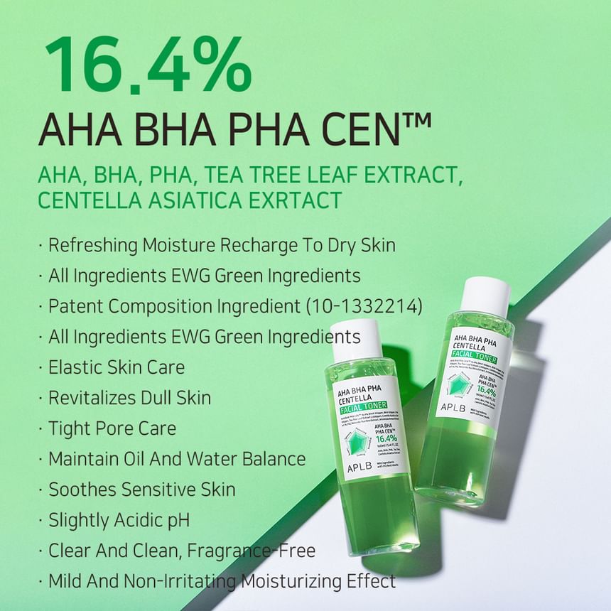APLB - AHA BHA PHA Centella gezichtstoner