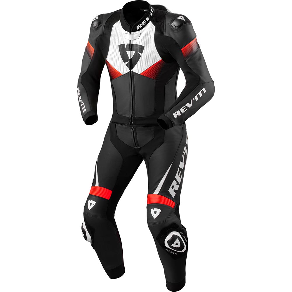 Rev'it - Combinaison Argon 2 Noir / Rouge fluo