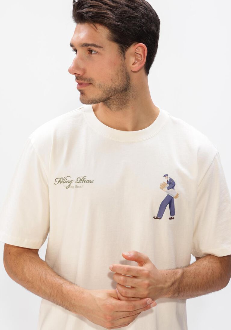 ecru filling pieces t-shirt t-shirt bakery