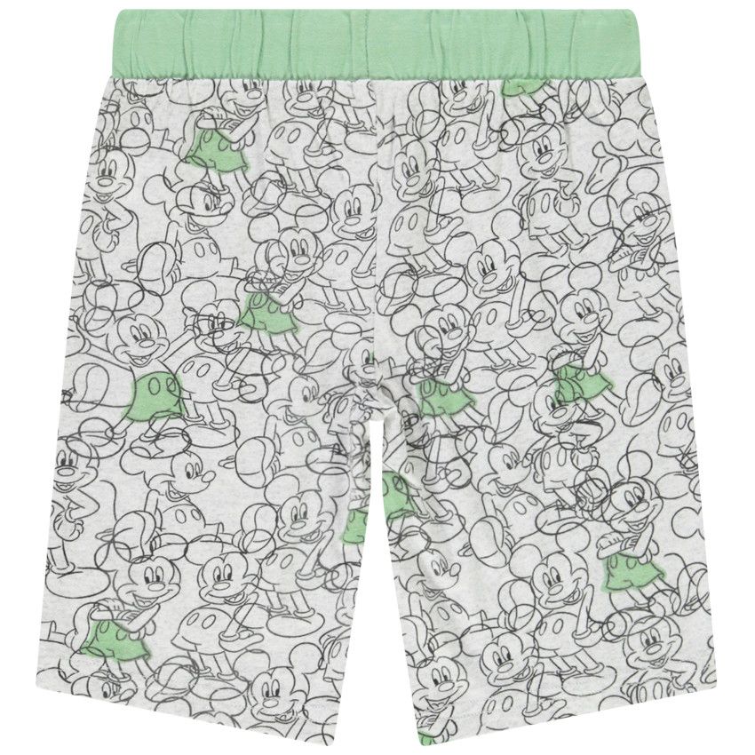 Pyjama court 2 pièces en jersey motif Mickey Disney pour garçon - Vert