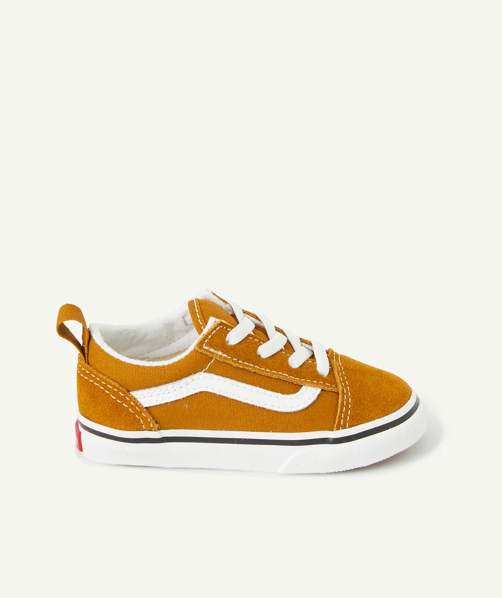 VANSBASKETS AUX LACETS ÉLASTIQUÉS BÉBÉ MARRON TD OLD SKOOL