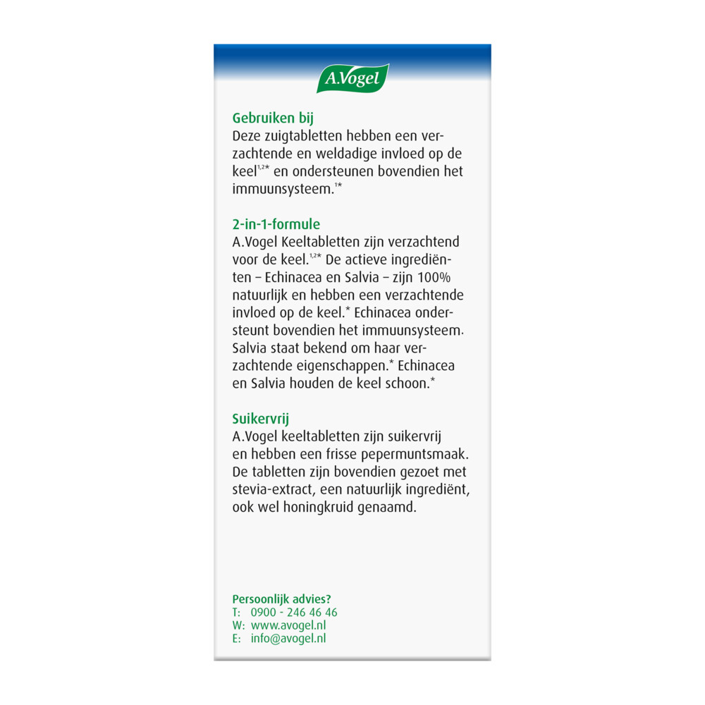 A.Vogel Keeltabletten 20 zuigtabletten