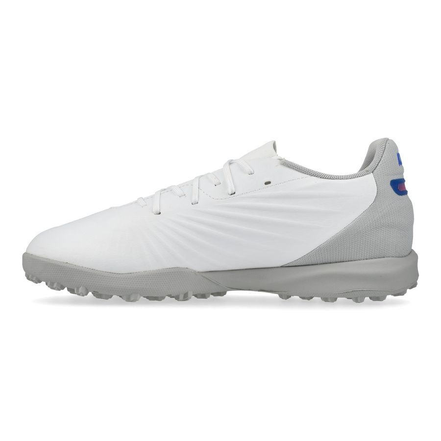 PUMA King Match TT Formula - Blanc/Bleu/Flat Light Gray Enfant