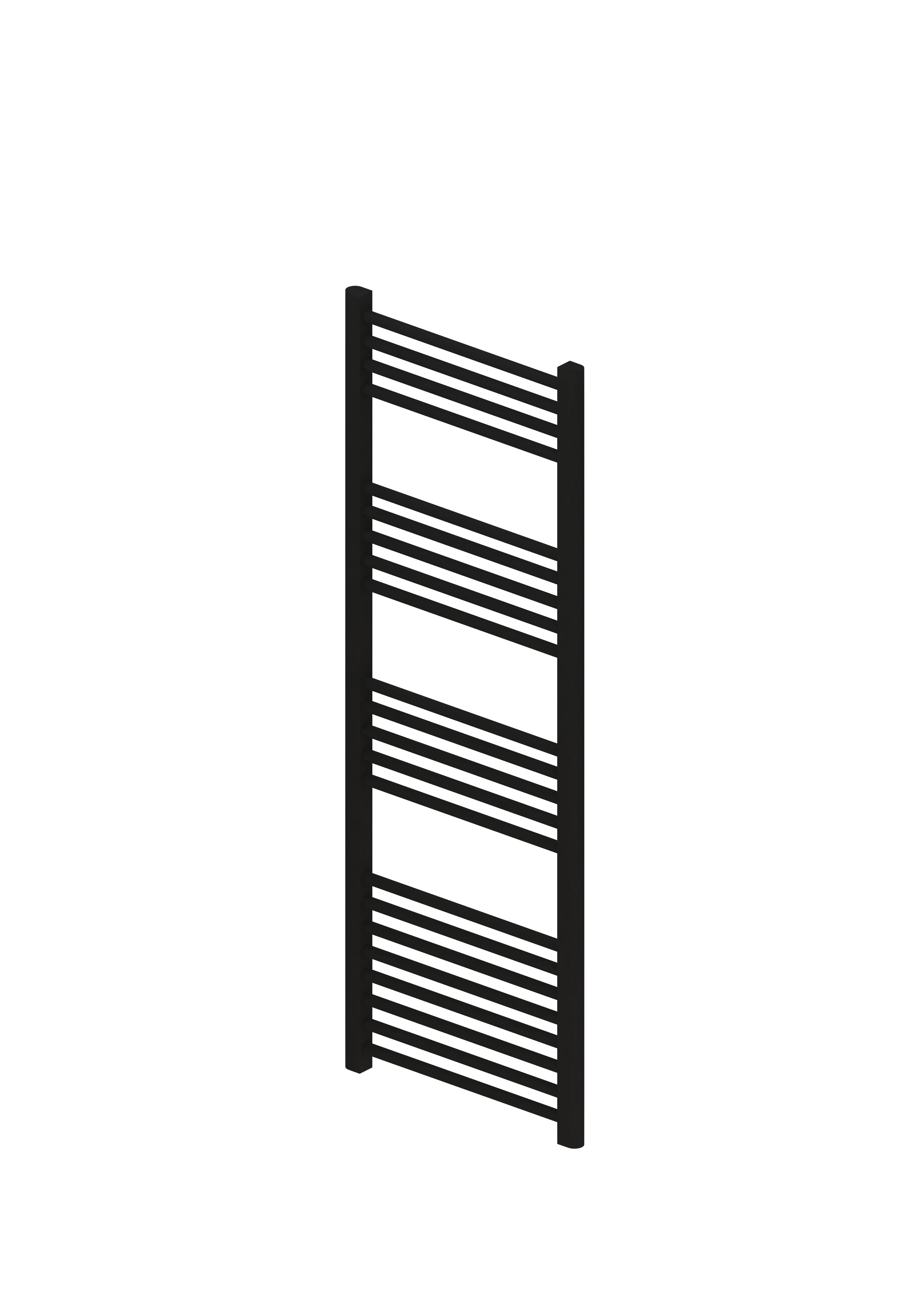 Eastbrook Wingrave verticale verwarming 140x50cm mat zwart 676 watt