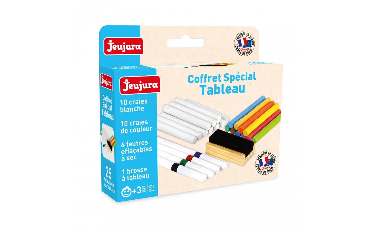 Jeujura bordaccessoireset met wisser, krijt en markers